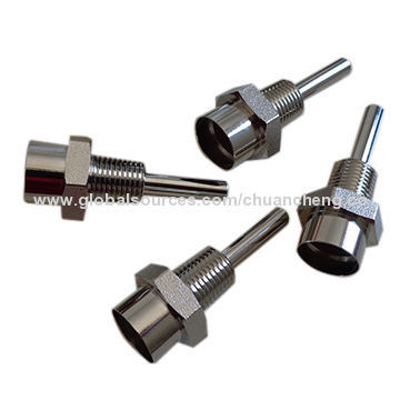 Termopozo de latón mecanizado CNC, mecanizado CNC, piezas mecanizadas