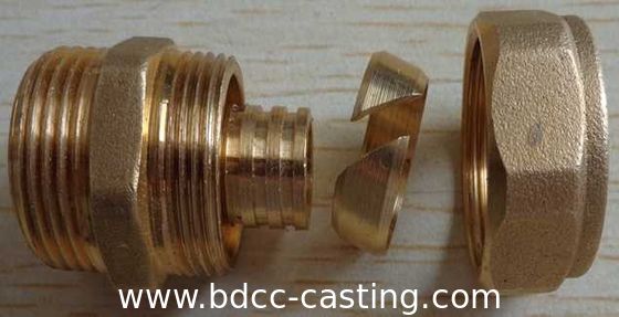 Tee de latón, Productos de conector de latón CNC personalizados, fabricante profesional hecho en China