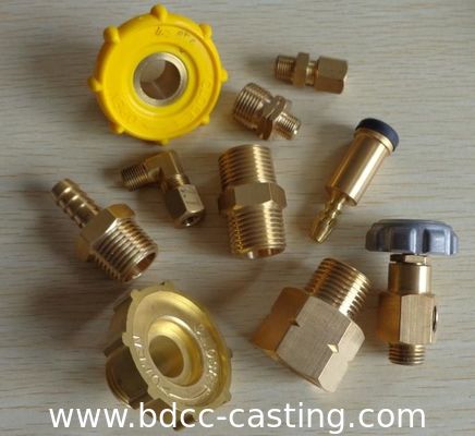 Personalizar piezas de fundición, piezas torneadas de mecanizado CNC de precisión, superficie chapada, Ruedas de aleación de cobre fundido