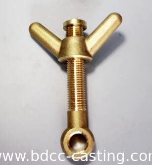 Tornillos de argolla de latón, Productos de conector de latón CNC personalizados, fabricante profesional hecho en China