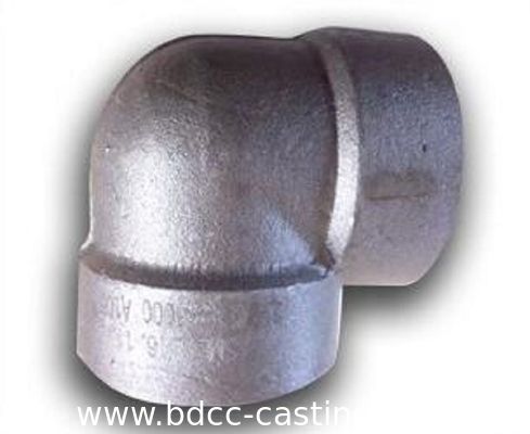 Codo forjado de acero al carbono de 45 grados, Accesorios de tubería de acero al carbono forjado de alta presión, Accesorios de acero al carbono personalizados