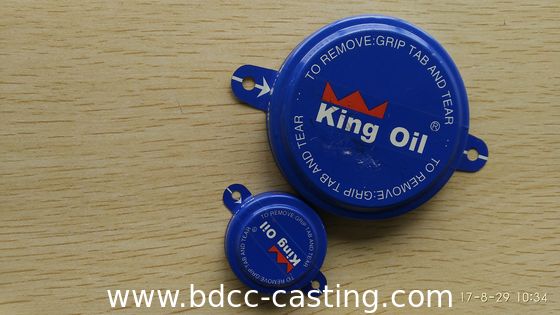 Sello de pestaña personalizado, Tri-sure, tapa roscada, brida de cuba; la impresión a color se puede personalizar según los requisitos del cliente