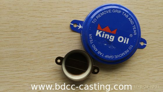 Sello de pestaña personalizado, Tri-sure, tapa roscada, brida de cuba; la impresión a color se puede personalizar según los requisitos del cliente