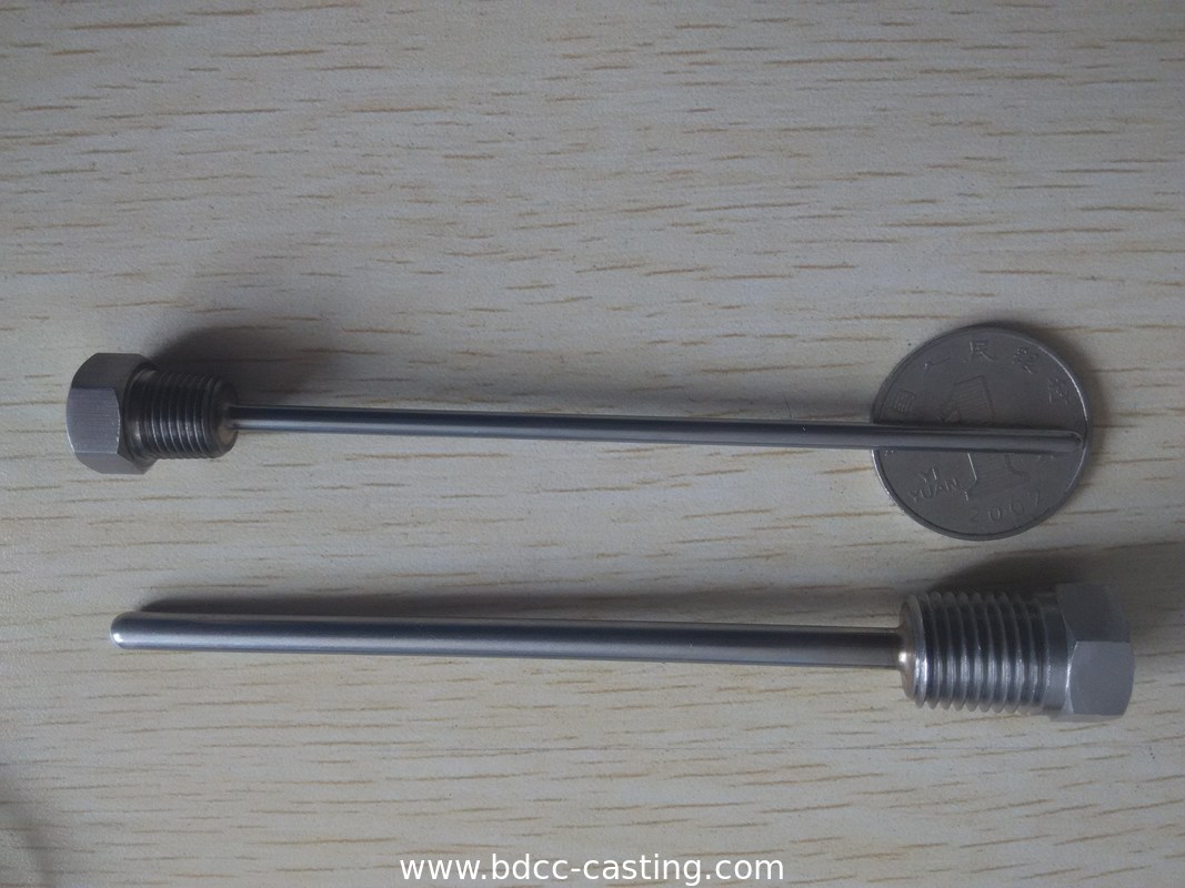 Accesorios de acero inoxidable para sensores mecanizados por CNC, mecanizado, mecanizado CNC, Conjuntos de sensores de temperatura de acero inoxidable
