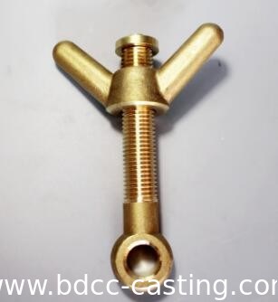 Tornillos de argolla de latón, Productos de conector de latón CNC personalizados, fabricante profesional hecho en China