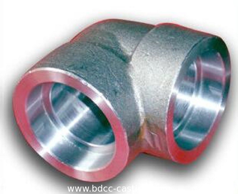 Codo forjado de acero al carbono de 90 grados, Accesorios de tubería de acero al carbono forjado de alta presión, Accesorios de acero al carbono personalizados