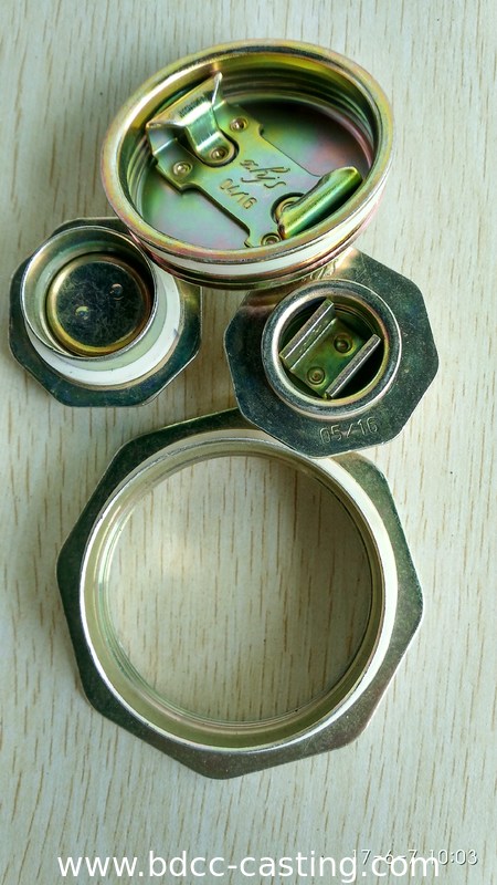 Tapa antirrobo para cubas personalizadas, tapa roscada, brida de cuba; la impresión a color se puede personalizar según los requisitos del cliente