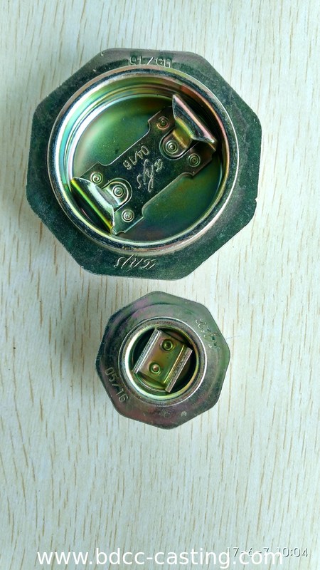 Tapa antirrobo para cubas personalizadas, tapa roscada, brida de cuba; la impresión a color se puede personalizar según los requisitos del cliente