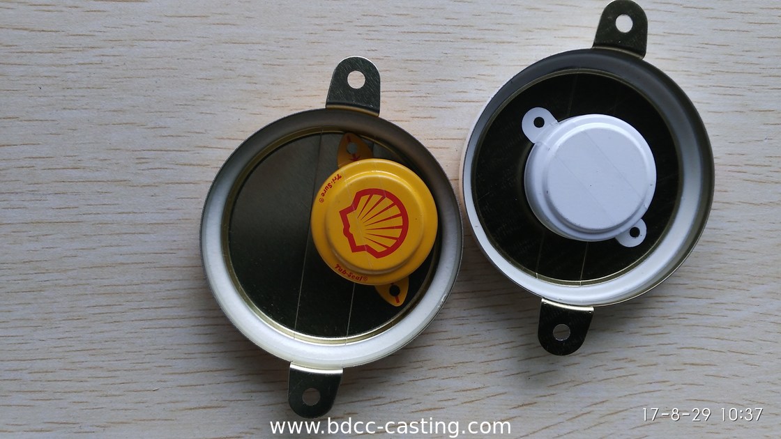 Sello de pestaña personalizado, Tri-sure, tapa roscada, brida de cuba; la impresión a color se puede personalizar según los requisitos del cliente