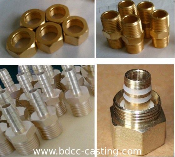 Procesamiento personalizado de todo tipo de piezas mecánicas, mecanizado CNC, racores de latón, fabricante profesional hecho en China