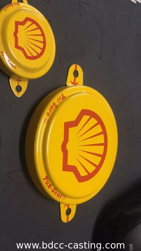 Sello de encargo de la etiqueta, Tri seguro, cubierta del hilo, reborde de la cuba; la impresión en color se puede modificar para requisitos particulares según requireme del cliente