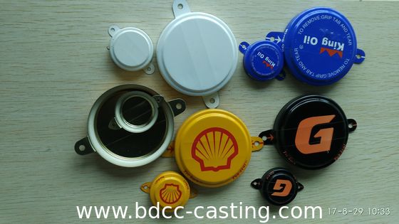 Sello de pestaña personalizado, Tri-sure, tapa roscada, brida de cuba; la impresión a color se puede personalizar según los requisitos del cliente